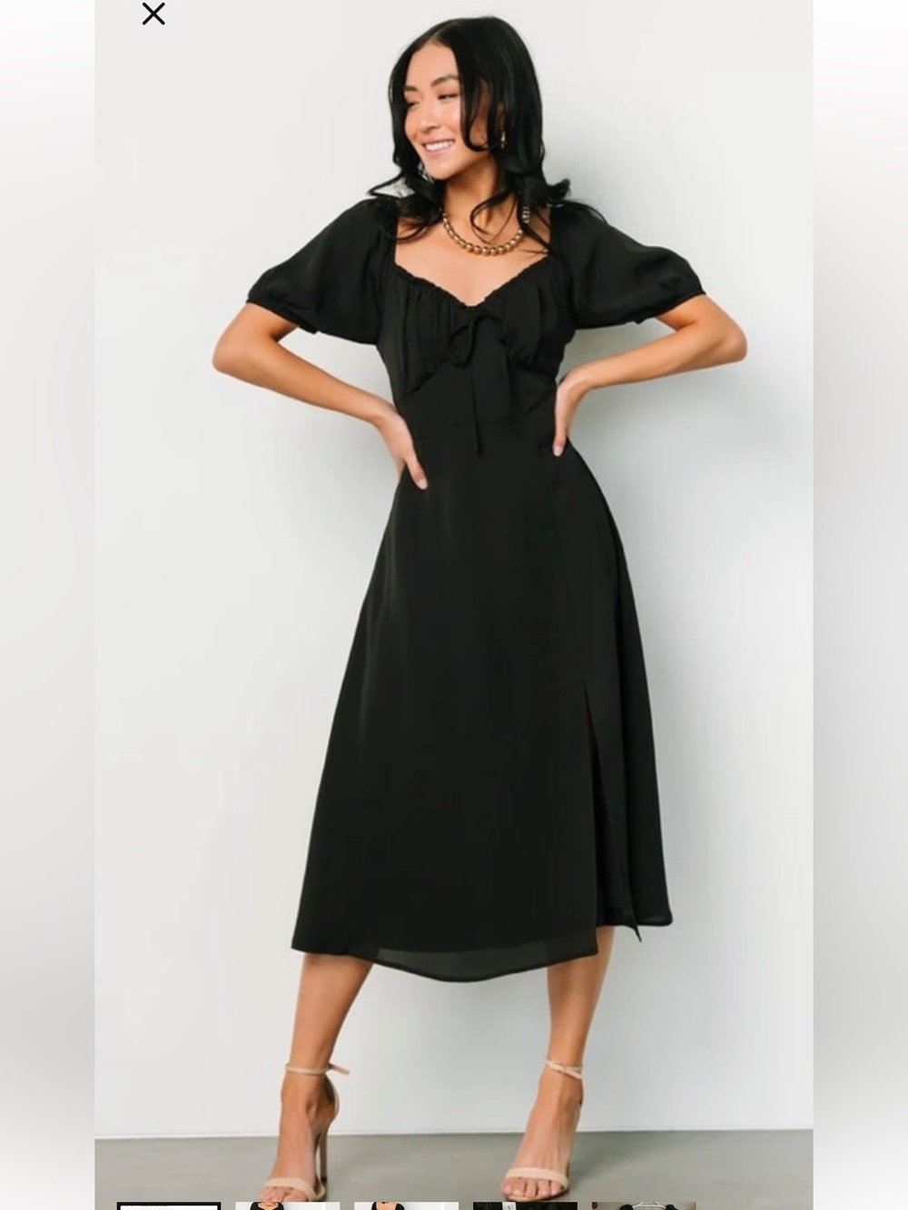 baltic born cadence midi dress black size‎ large